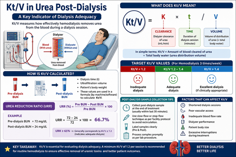 KT/V in Urewa Post-Dialysis